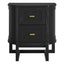 Theodore Bedside Table - Small Black