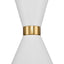 Oslo Pendant - White w Brass