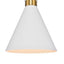 Oslo Pendant - White w Brass