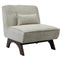 Tresco Slipper Chair - Grey Chenille - OUTLET NSW