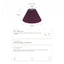 Anya Pleated Empire Shade - Medium Plum