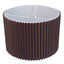 Nina Pleated Drum Shade - Medium Espresso