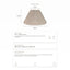 Anya Pleated Empire Shade - Small Natural