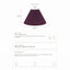 Anya Pleated Empire Shade - Small Plum