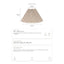 Anya Pleated Empire Shade - Medium Natural
