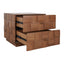 Desmond 57x51cm 2 Drawer Bedside Table