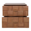 Desmond 57x51cm 2 Drawer Bedside Table