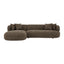 Greenwich Modular 3 Seater Sofa w Left Chaise - Espresso