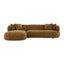 Greenwich Modular 3 Seater Sofa w Left Chaise - Chestnut