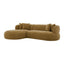 Greenwich Modular 3 Seater Sofa w Left Chaise - Chestnut