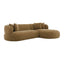 Greenwich Modular 3 Seater Sofa w Right Chaise - Chestnut