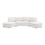 Oriel Modular 5 Seater Sofa - White Chenille