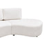 Oriel Modular 5 Seater Sofa - White Chenille