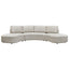 Oriel Modular 5 Seater Sofa - Speckle Brown Boucle