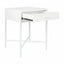 Nessa 45x60cm 1 Drawer Bedside Table - All White
