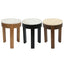 Oliver Marble Side Table - Small Oak