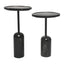 Solada Marble Cocktail Table - Small Black