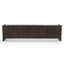 Edwin River Brown Marble Entertainment Unit - Dark Walnut