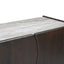 Edwin River Brown Marble Entertainment Unit - Dark Walnut