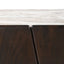 Edwin River Brown Marble Buffet - Dark Walnut