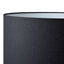 Mendoza Table Lamp - White w Black Shade