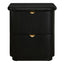 Lina Bedside Table - Black