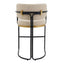 Charly Kitchen Stool - Beige Vegan Leather