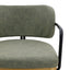 Charly Kitchen Stool - Olive Green Vegan Leather