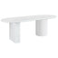 Brunella Oval Dining Table - 2.4m White