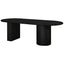 Brunella Oval Dining Table - 2.4m Black