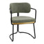 Charly Dining Chair - Olive Green Vegan Leather