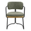 Charly Dining Chair - Olive Green Vegan Leather