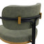 Charly Dining Chair - Olive Green Vegan Leather