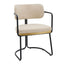 Charly Dining Chair - Beige Vegan Leather