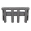 Lorenzo 2 Seater Sofa Bench - Granite