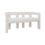 Lorenzo 2 Seater Sofa Bench - Ivory Boucle