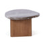Solstice River Brown Marble Coffee Table - Small Walnut
