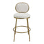 Eliza Swivel Kitchen Stool - Natural Linen