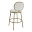 Eliza Swivel Kitchen Stool - Natural Linen