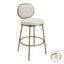 Eliza Swivel Kitchen Stool - Natural Linen