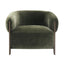 Napa Arm Chair - Brass/Moss Velvet