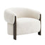 Napa Arm Chair - Brass/Ivory Chenille