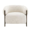 Napa Arm Chair - Brass/Ivory Chenille