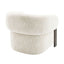 Napa Arm Chair - Brass/Ivory Chenille