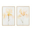 Soft Iris Set of Two Canvas Paintings