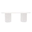 Arlo Oval Dining Table - 2.4m White