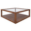 Sadie Oak Square Coffee Table - Walnut