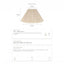 Anya Pleated Empire Shade - Medium Off White
