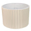 Nina Pleated Drum Shade - Medium Off White