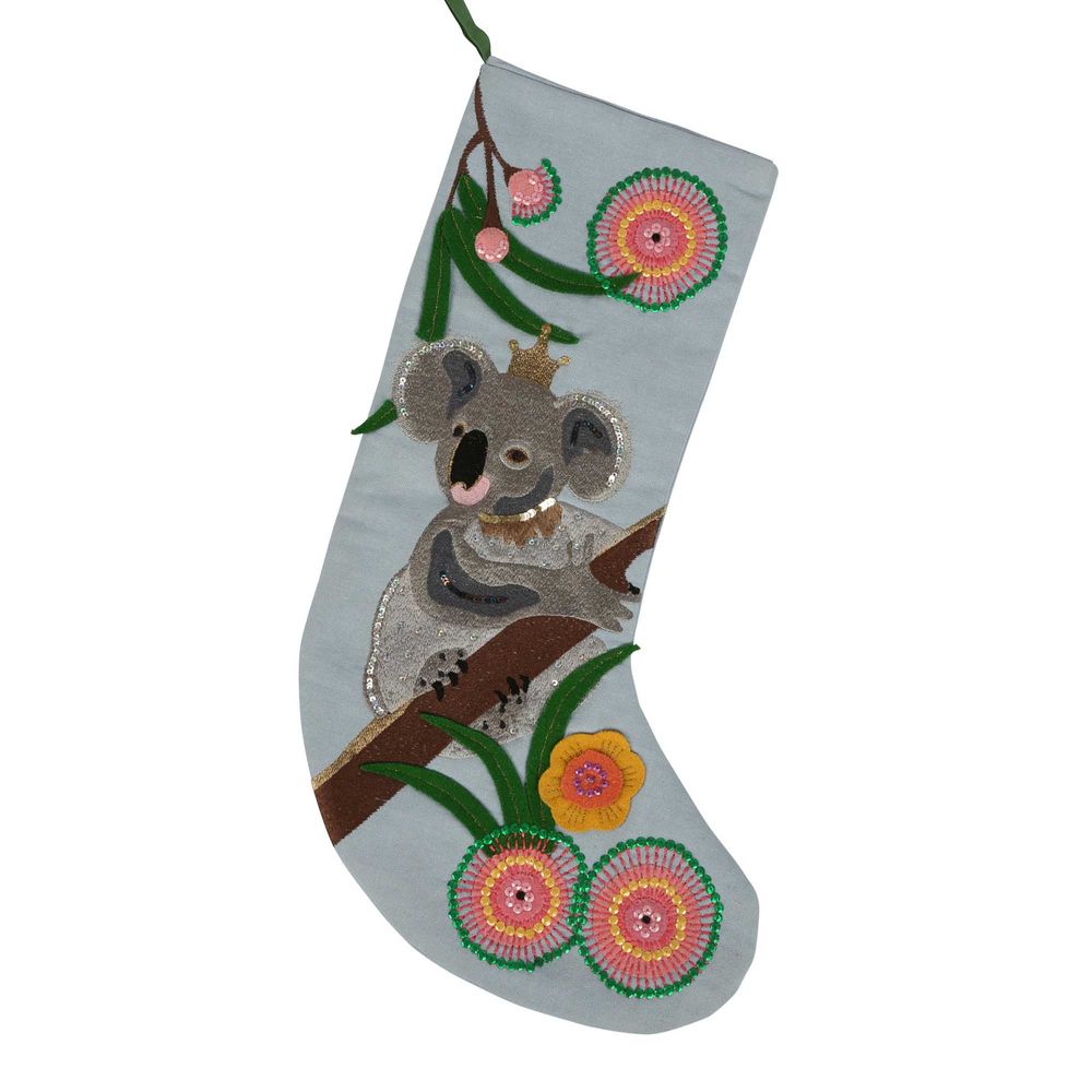 Koala Embroidered Stocking